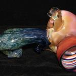 Glass Pipe with Marble