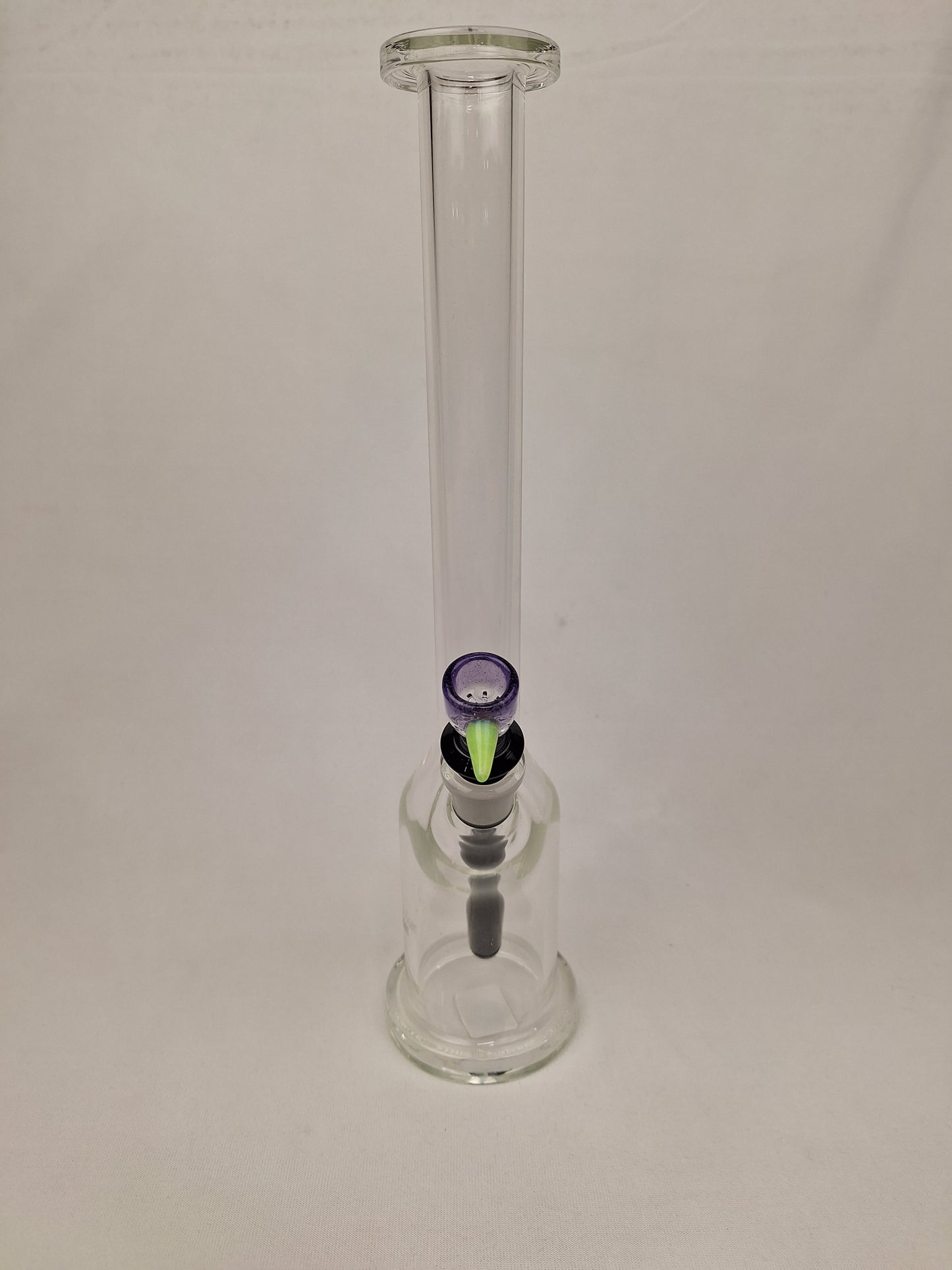 Ben Wilson Clear Straight Tube Purple Bowl