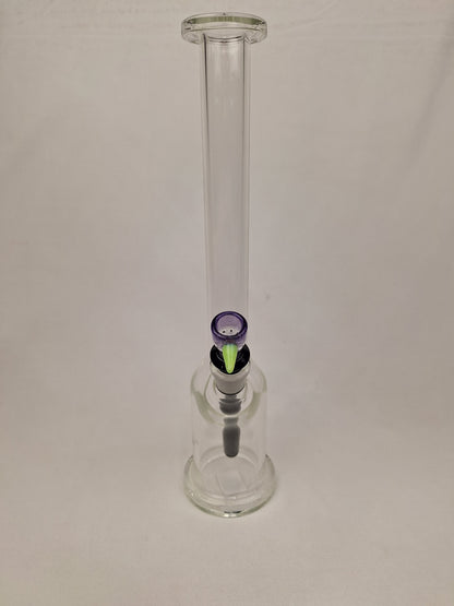 Ben Wilson Clear Straight Tube Purple Bowl