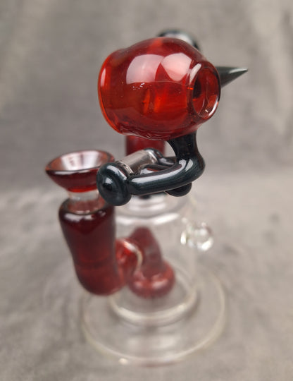 J-Red Flip Top Dome Rig (Red)