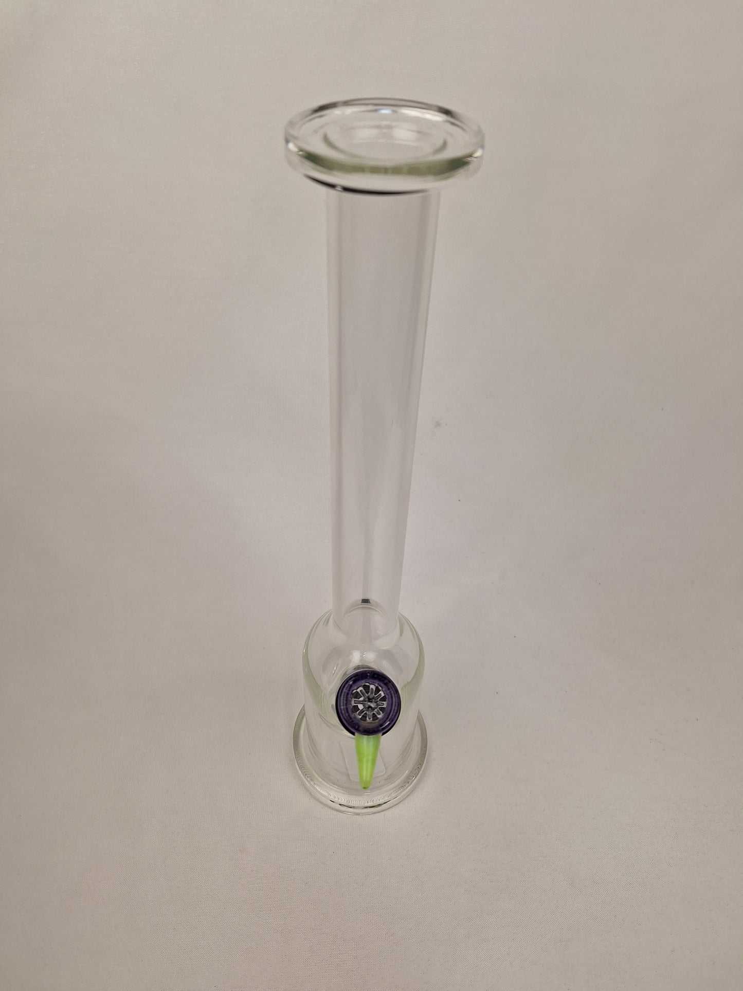 Ben Wilson Clear Straight Tube Purple Bowl