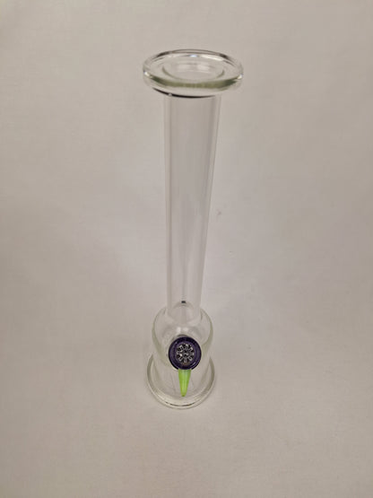 Ben Wilson Clear Straight Tube Purple Bowl