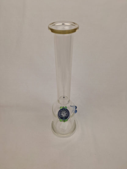 Ben Wilson Clear Straight Tube Blue Bowl