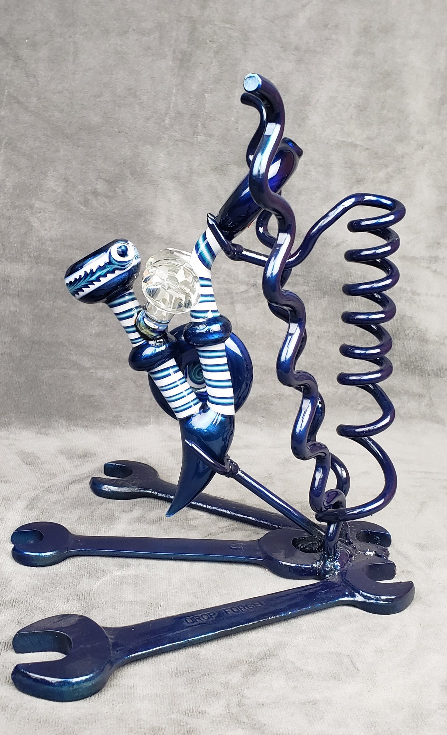Cowboy Blue/White Faceted Sherlock