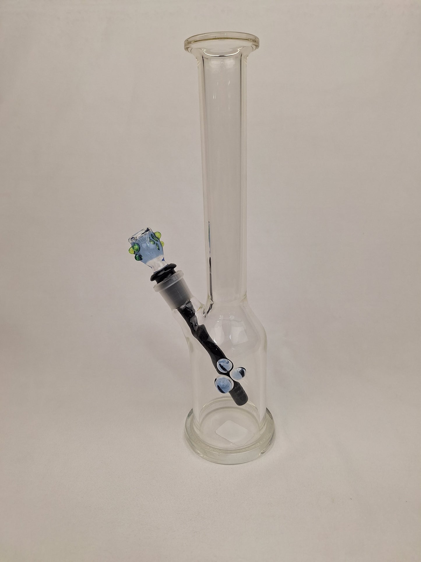 Ben Wilson Clear Straight Tube Blue Bowl