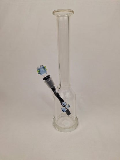 Ben Wilson Clear Straight Tube Blue Bowl