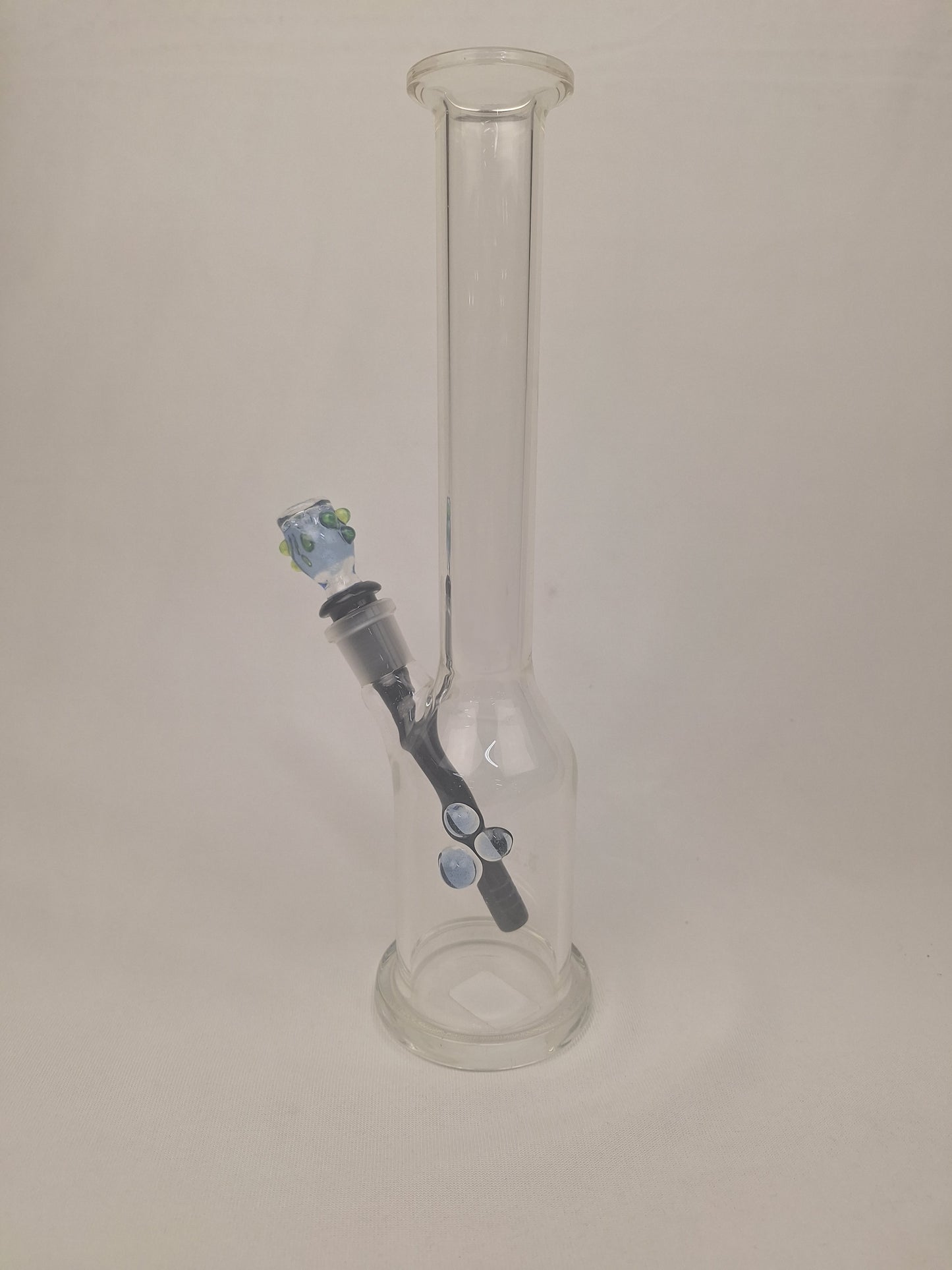 Ben Wilson Clear Straight Tube Blue Bowl