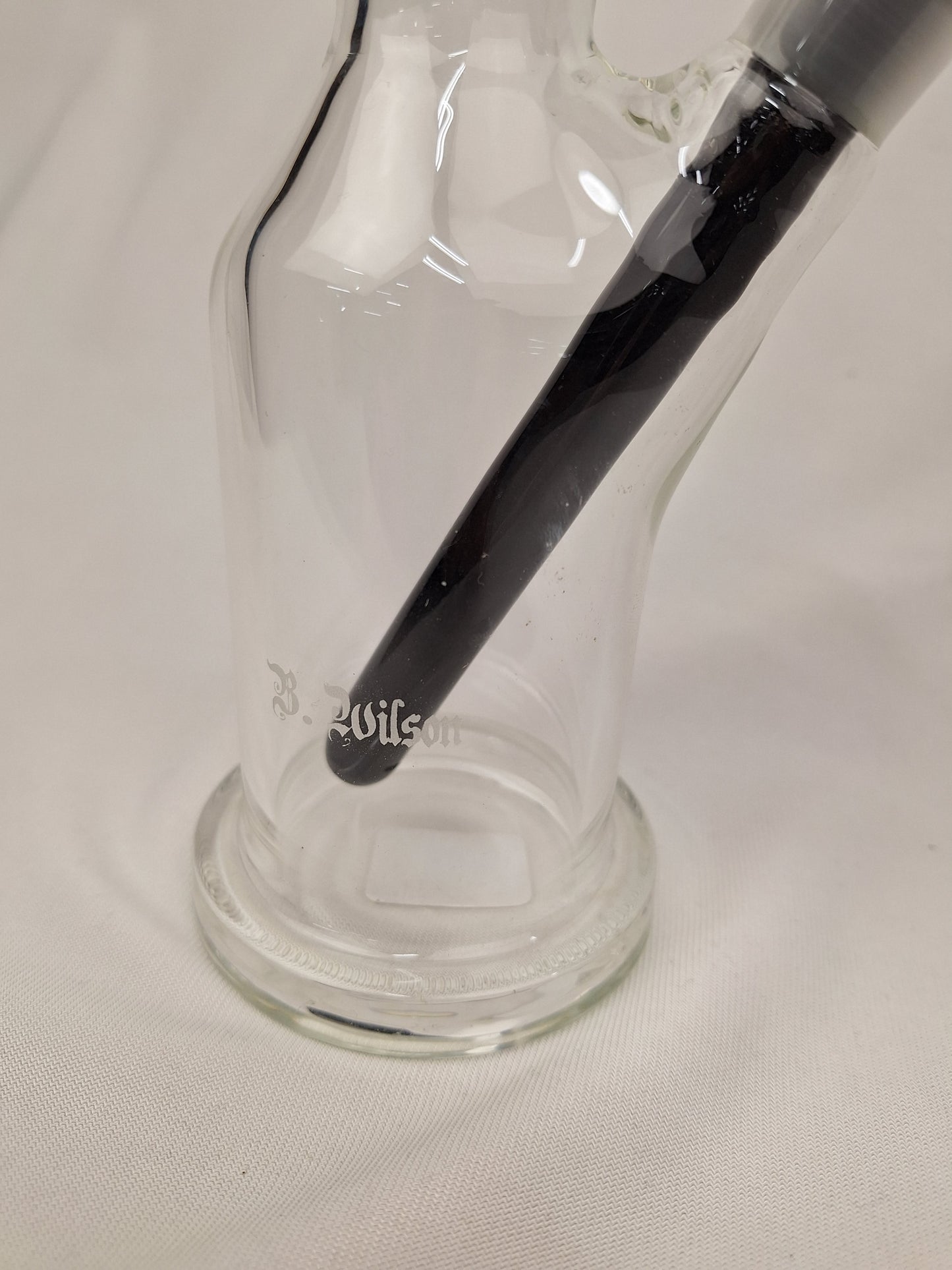 Ben Wilson Clear Straight Tube Purple Bowl
