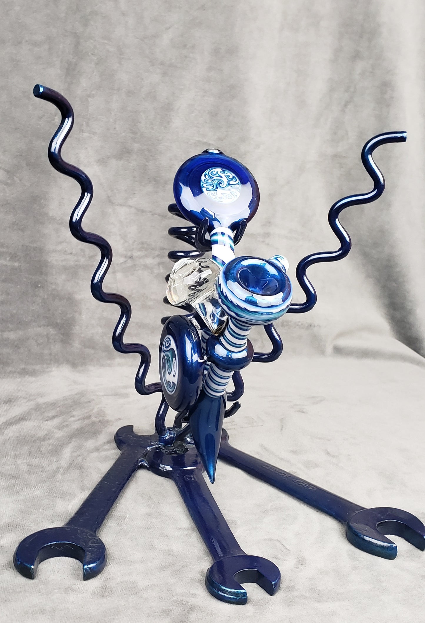 Cowboy Blue/White Faceted Sherlock