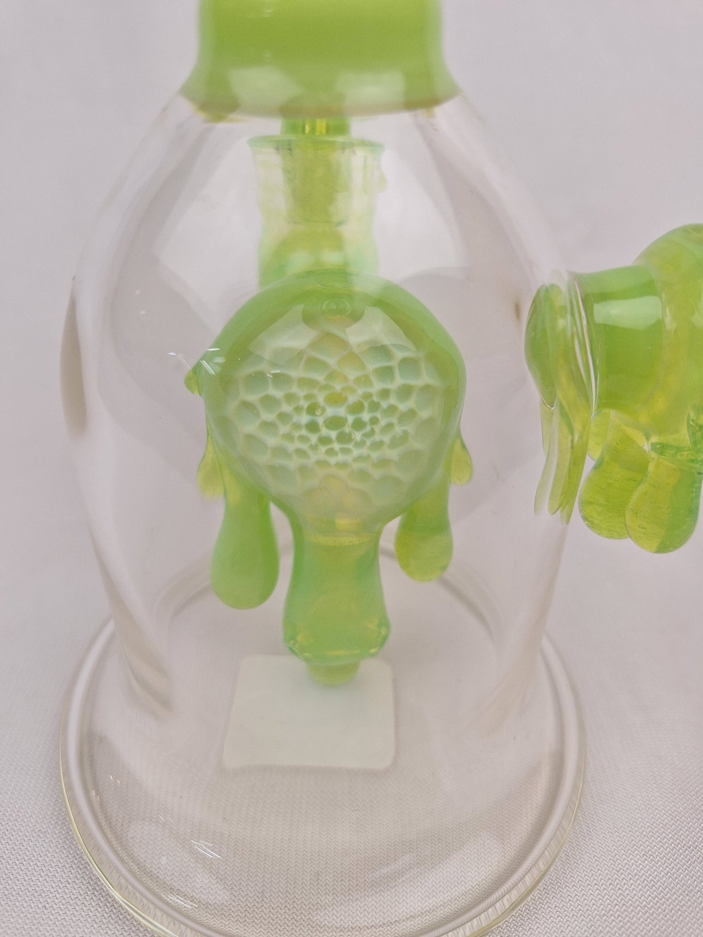 Beak Glass Drip Perc Bub Green