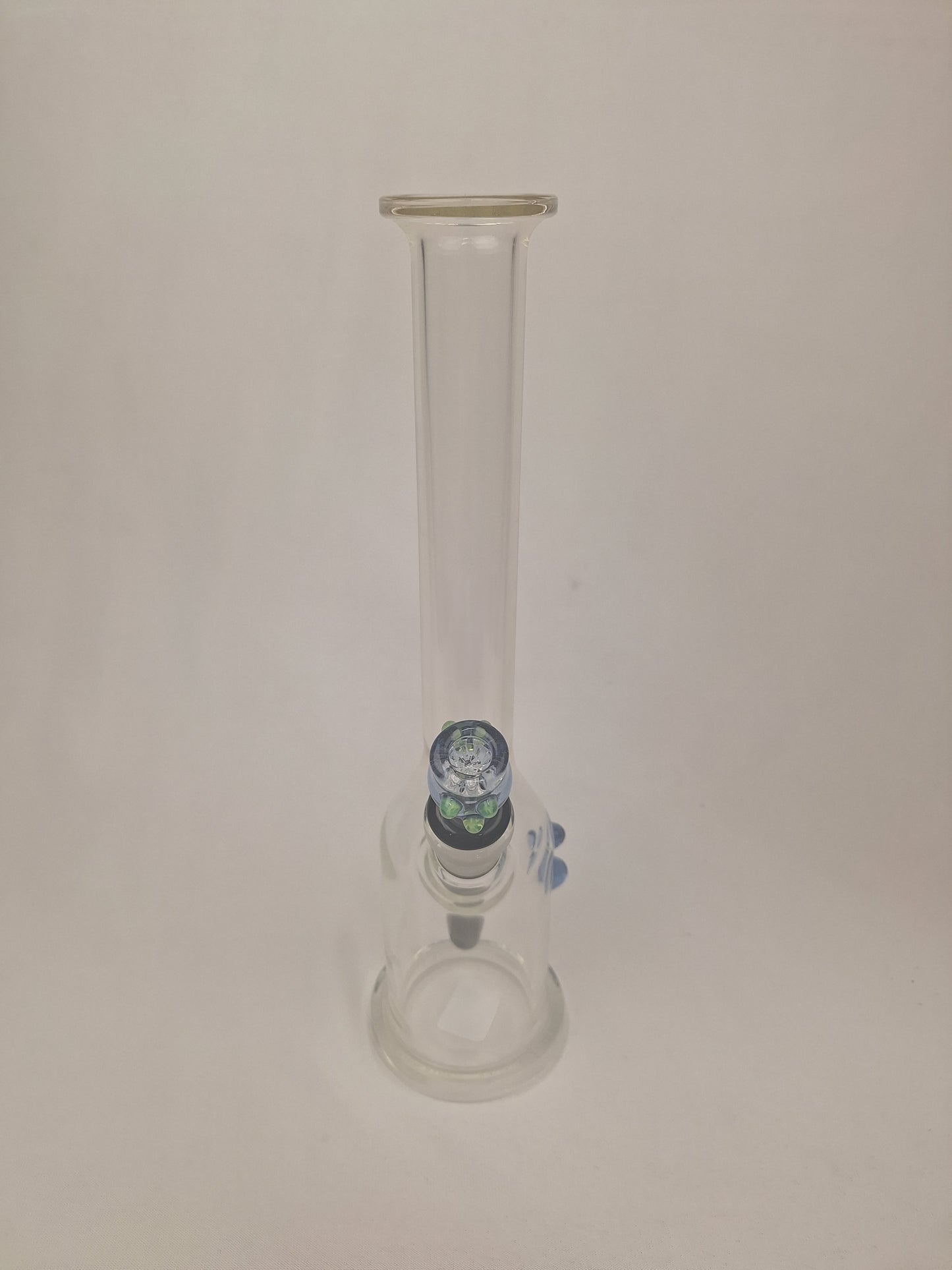 Ben Wilson Clear Straight Tube Blue Bowl