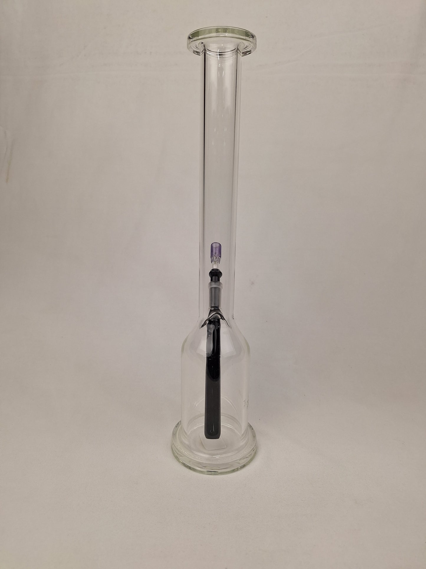 Ben Wilson Clear Straight Tube Purple Bowl