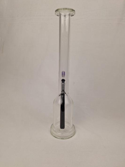 Ben Wilson Clear Straight Tube Purple Bowl