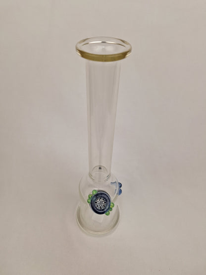 Ben Wilson Clear Straight Tube Blue Bowl