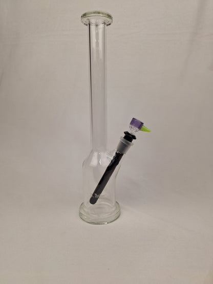 Ben Wilson Clear Straight Tube Purple Bowl