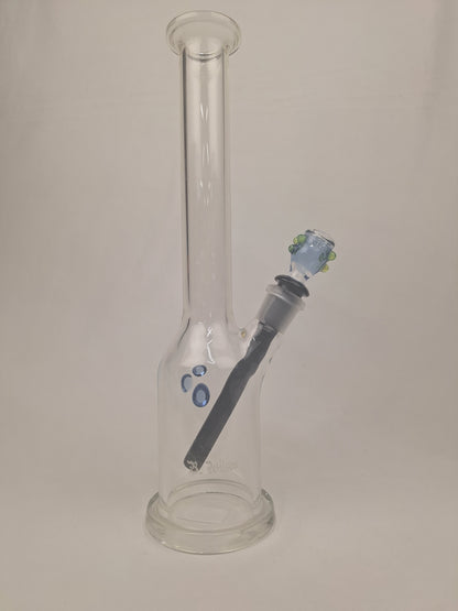 Ben Wilson Clear Straight Tube Blue Bowl