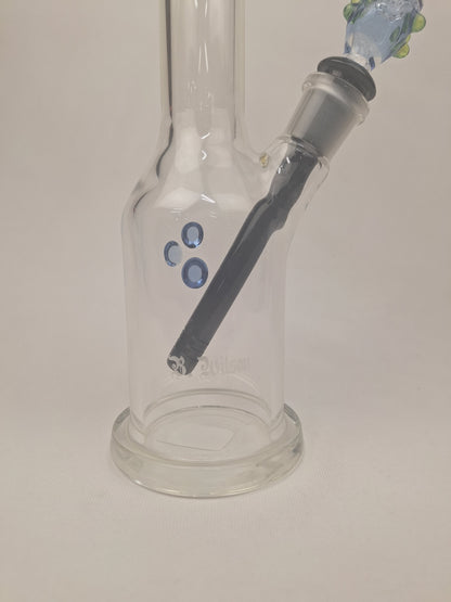 Ben Wilson Clear Straight Tube Blue Bowl