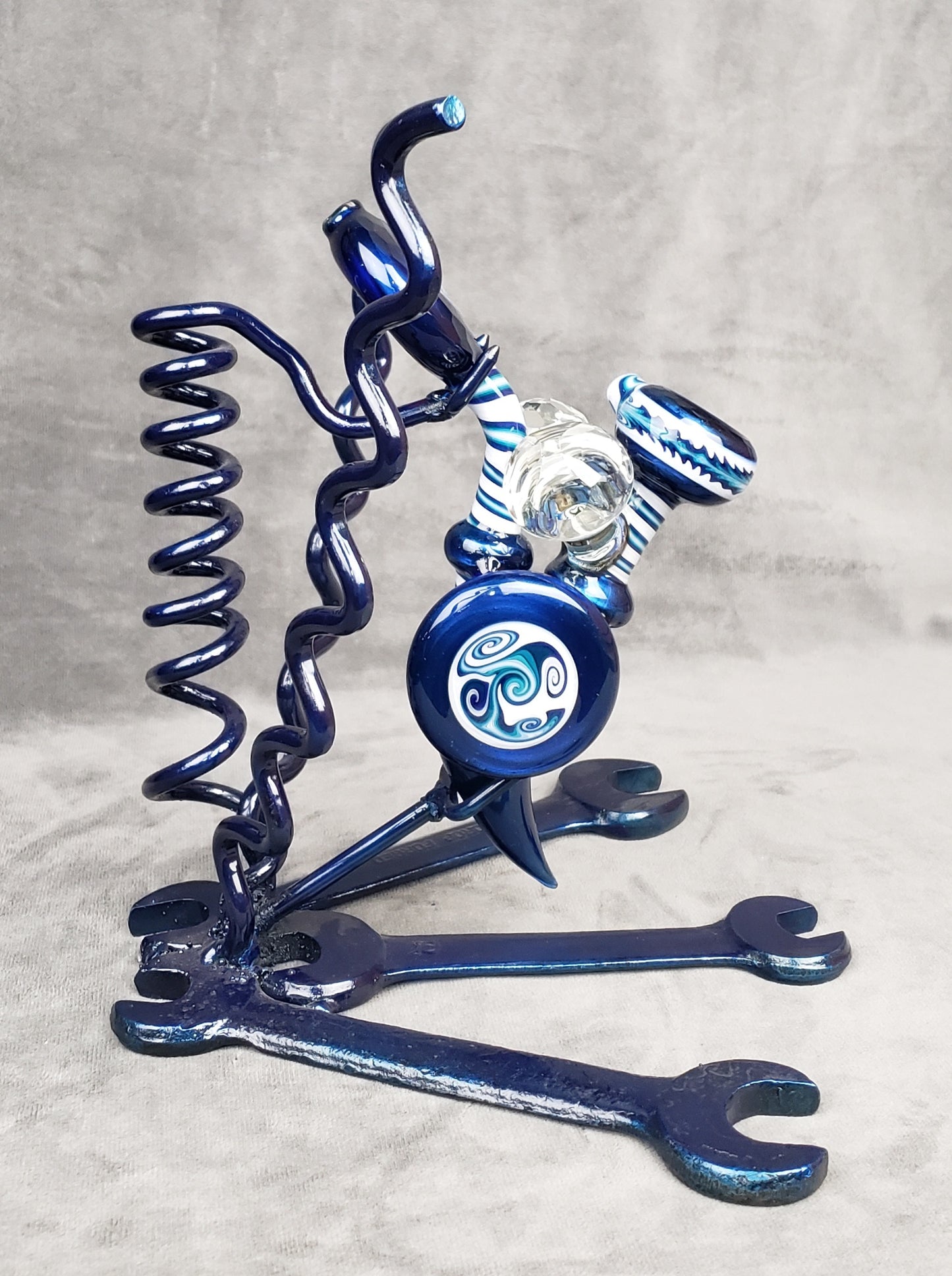 Cowboy Blue/White Faceted Sherlock