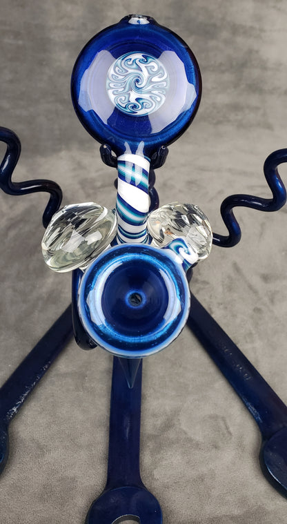 Cowboy Blue/White Faceted Sherlock