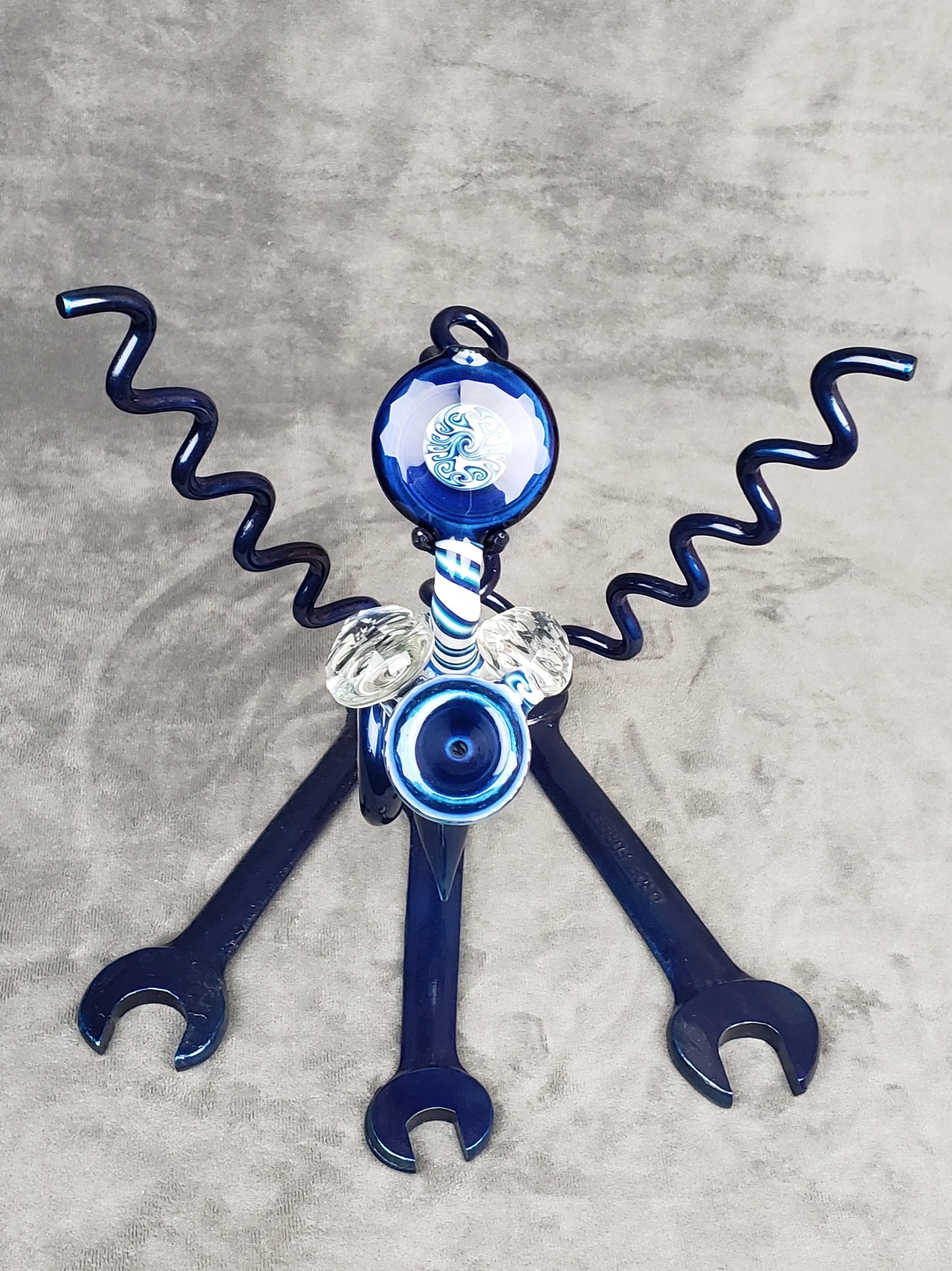 Cowboy Blue/White Faceted Sherlock