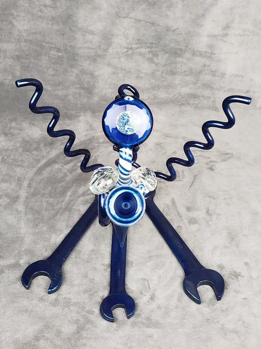 Cowboy Blue/White Faceted Sherlock