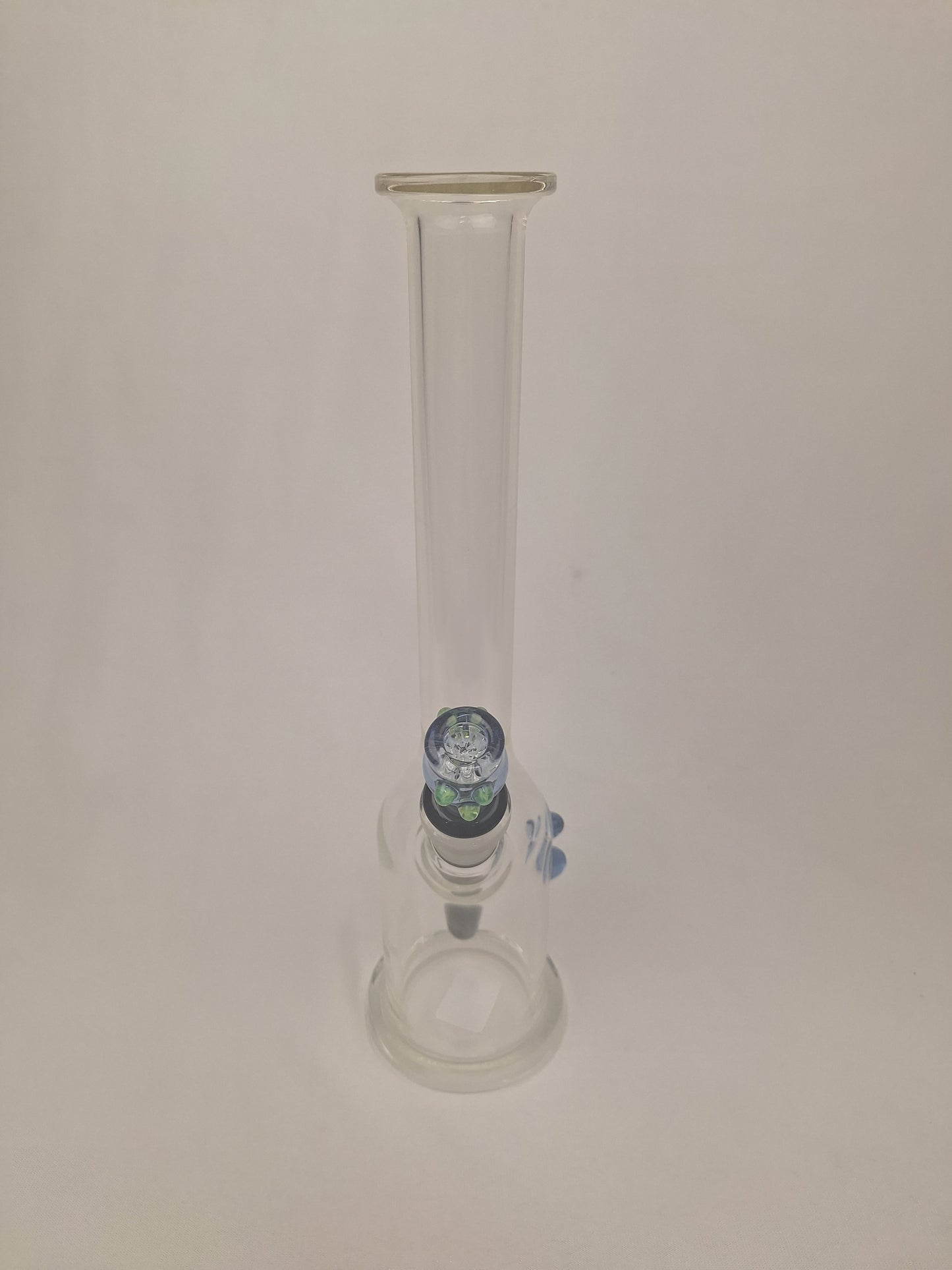 Ben Wilson Clear Straight Tube Blue Bowl
