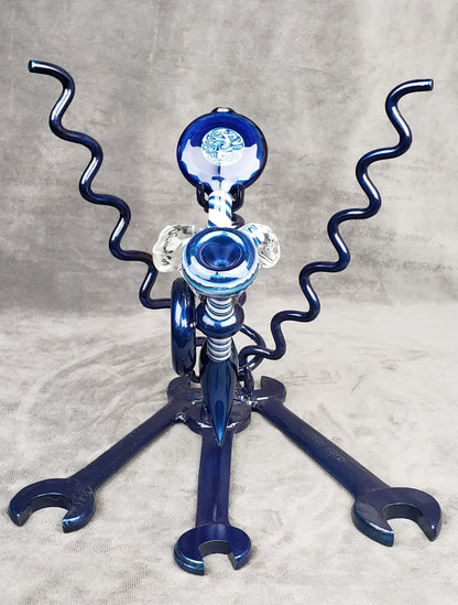 Cowboy Blue/White Faceted Sherlock