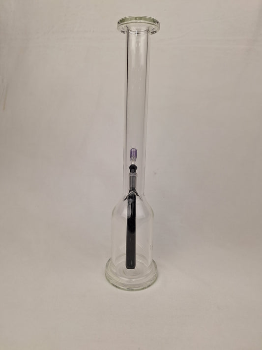 Ben Wilson Clear Straight Tube Purple Bowl
