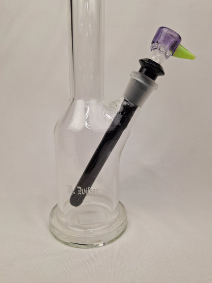 Ben Wilson Clear Straight Tube Purple Bowl