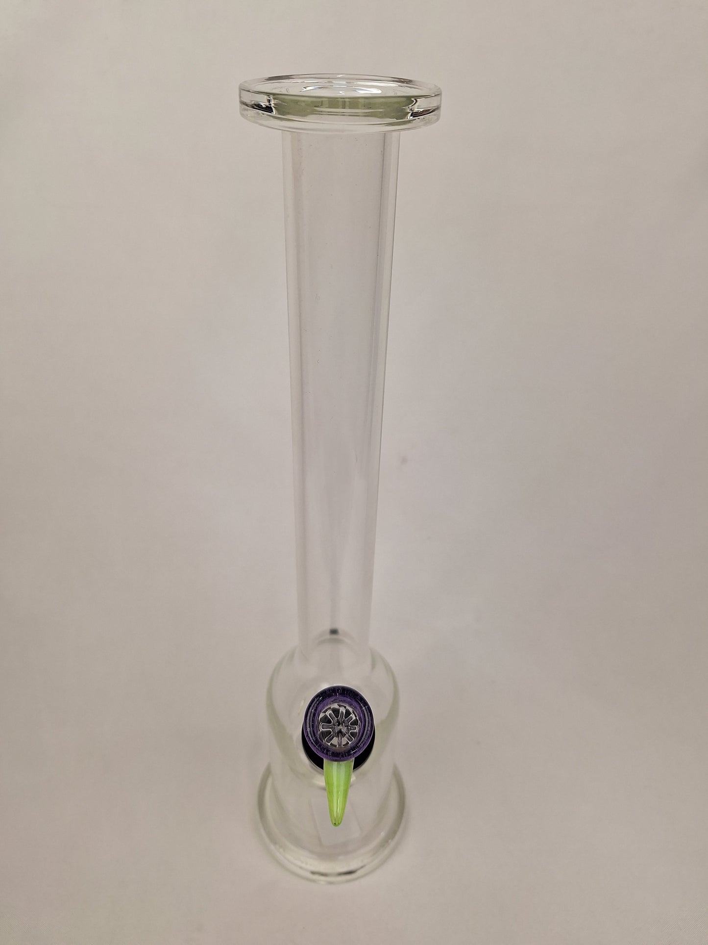 Ben Wilson Clear Straight Tube Purple Bowl