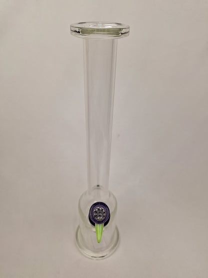 Ben Wilson Clear Straight Tube Purple Bowl