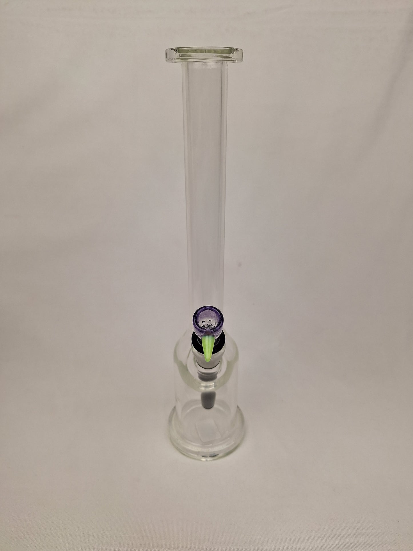 Ben Wilson Clear Straight Tube Purple Bowl
