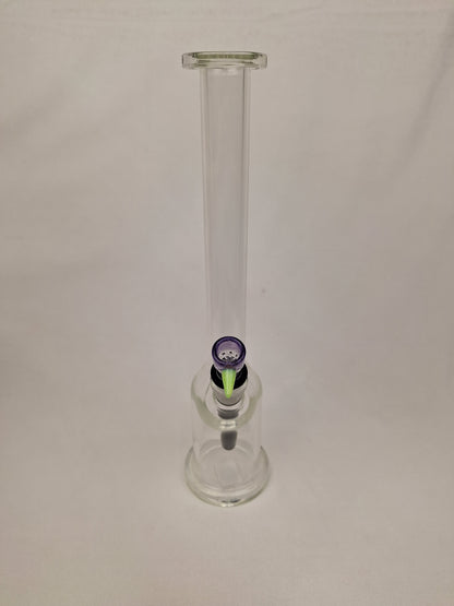 Ben Wilson Clear Straight Tube Purple Bowl