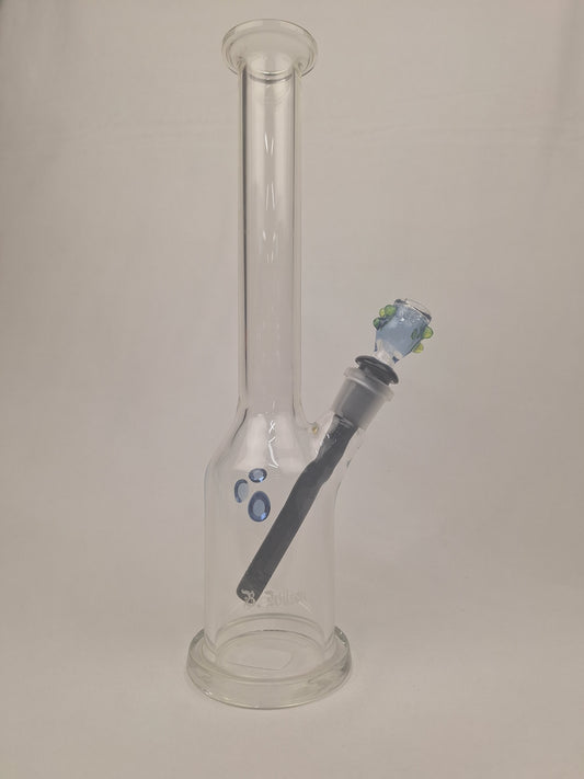 Ben Wilson Clear Straight Tube Blue Bowl